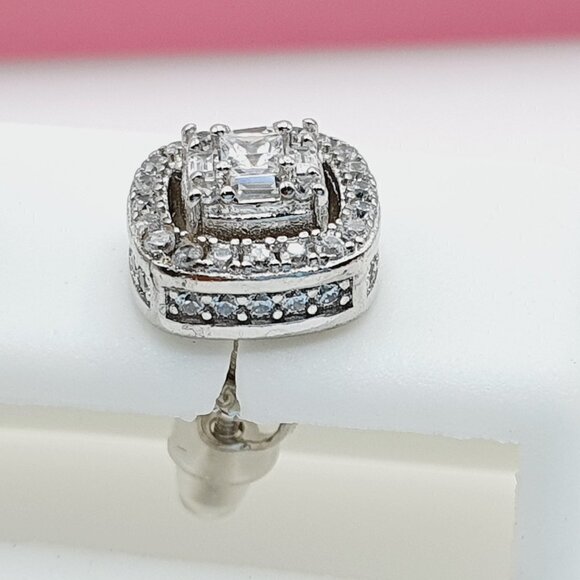 "925 Sterling Silver Cubic Zirconia Earrings, U19254568 - Picture 7 of 11